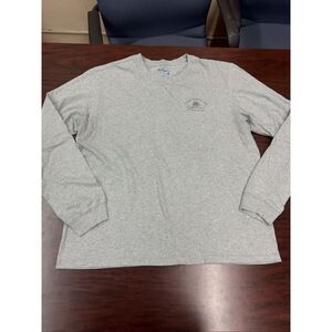 Fish Hippie Co. Mens Long Sleeve Grey Shirt Size Large